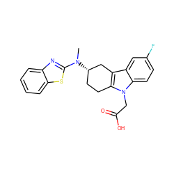 CN(c1nc2ccccc2s1)[C@H]1CCc2c(c3cc(F)ccc3n2CC(=O)O)C1 ZINC000118885741