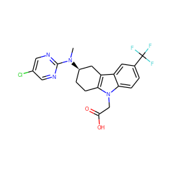 CN(c1ncc(Cl)cn1)[C@@H]1CCc2c(c3cc(C(F)(F)F)ccc3n2CC(=O)O)C1 ZINC000118879420