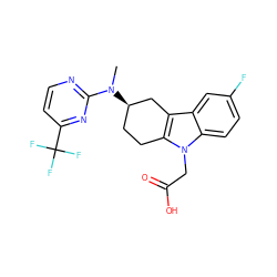 CN(c1nccc(C(F)(F)F)n1)[C@@H]1CCc2c(c3cc(F)ccc3n2CC(=O)O)C1 ZINC000118889617