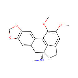 CN[C@@]12CCc3cc(OC)c(OC)c(c31)-c1cc3c(cc1C2)OCO3 ZINC000095598826