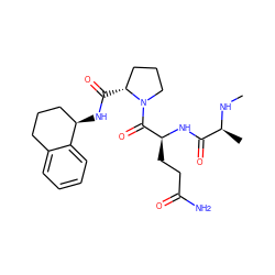 CN[C@@H](C)C(=O)N[C@@H](CCC(N)=O)C(=O)N1CCC[C@H]1C(=O)N[C@@H]1CCCc2ccccc21 ZINC000064645785