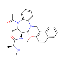 CN[C@@H](C)C(=O)N[C@@H]1C(=O)N(Cc2c(OC)ccc3ccccc23)c2ccccc2N(C(C)=O)[C@H]1C ZINC000210520593