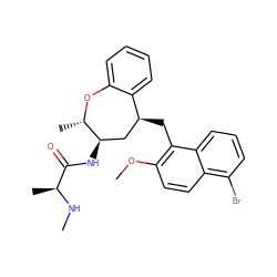 CN[C@@H](C)C(=O)N[C@@H]1C[C@H](Cc2c(OC)ccc3c(Br)cccc23)c2ccccc2O[C@H]1C ZINC001772629426