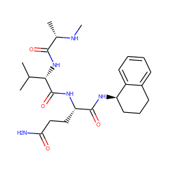 CN[C@@H](C)C(=O)N[C@H](C(=O)N[C@@H](CCC(N)=O)C(=O)N[C@@H]1CCCc2ccccc21)C(C)C ZINC000064728401