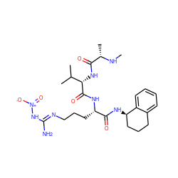 CN[C@@H](C)C(=O)N[C@H](C(=O)N[C@@H](CCC/N=C(\N)N[N+](=O)[O-])C(=O)N[C@@H]1CCCc2ccccc21)C(C)C ZINC000070725619