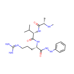 CN[C@@H](C)C(=O)N[C@H](C(=O)N[C@@H](CCCN=C(N)N)C(=O)NNc1ccccc1)C(C)C ZINC000064560307