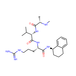 CN[C@@H](C)C(=O)N[C@H](C(=O)N[C@@H](CCCNC(=N)N)C(=O)N[C@@H]1CCCc2ccccc21)C(C)C ZINC000064596931