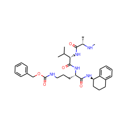 CN[C@@H](C)C(=O)N[C@H](C(=O)N[C@@H](CCCNC(=O)OCc1ccccc1)C(=O)N[C@@H]1CCCc2ccccc21)C(C)C ZINC000064653762