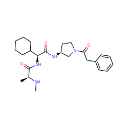 CN[C@@H](C)C(=O)N[C@H](C(=O)N[C@H]1CCN(C(=O)Cc2ccccc2)C1)C1CCCCC1 ZINC000082152387