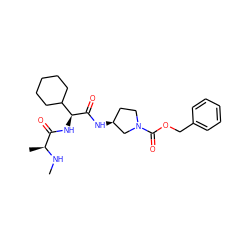 CN[C@@H](C)C(=O)N[C@H](C(=O)N[C@H]1CCN(C(=O)OCc2ccccc2)C1)C1CCCCC1 ZINC000082152391