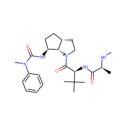 CN[C@@H](C)C(=O)N[C@H](C(=O)N1CC[C@H]2CC[C@H](NC(=O)N(C)c3ccccc3)[C@H]21)C(C)(C)C ZINC000040863050