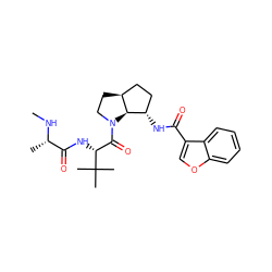 CN[C@@H](C)C(=O)N[C@H](C(=O)N1CC[C@H]2CC[C@H](NC(=O)c3coc4ccccc34)[C@H]21)C(C)(C)C ZINC000040391846