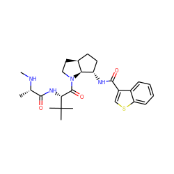 CN[C@@H](C)C(=O)N[C@H](C(=O)N1CC[C@H]2CC[C@H](NC(=O)c3csc4ccccc34)[C@H]21)C(C)(C)C ZINC000040860881