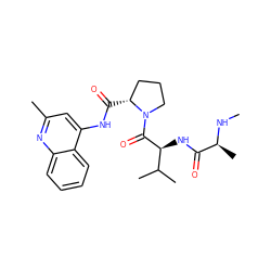 CN[C@@H](C)C(=O)N[C@H](C(=O)N1CCC[C@H]1C(=O)Nc1cc(C)nc2ccccc12)C(C)C ZINC000064573861