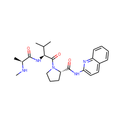 CN[C@@H](C)C(=O)N[C@H](C(=O)N1CCC[C@H]1C(=O)Nc1ccc2ccccc2n1)C(C)C ZINC000064597032