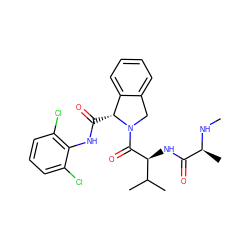 CN[C@@H](C)C(=O)N[C@H](C(=O)N1Cc2ccccc2[C@H]1C(=O)Nc1c(Cl)cccc1Cl)C(C)C ZINC000144937198