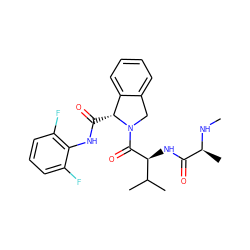 CN[C@@H](C)C(=O)N[C@H](C(=O)N1Cc2ccccc2[C@H]1C(=O)Nc1c(F)cccc1F)C(C)C ZINC000145231282