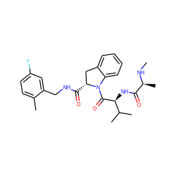 CN[C@@H](C)C(=O)N[C@H](C(=O)N1c2ccccc2C[C@H]1C(=O)NCc1cc(F)ccc1C)C(C)C ZINC001772621955