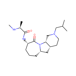 CN[C@@H](C)C(=O)N[C@H]1CCC[C@H]2C[C@H]3CCN(CC(C)C)C[C@H]3N2C1=O ZINC000169307835