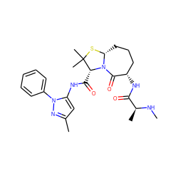 CN[C@@H](C)C(=O)N[C@H]1CCC[C@H]2SC(C)(C)[C@@H](C(=O)Nc3cc(C)nn3-c3ccccc3)N2C1=O ZINC000014964042