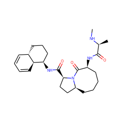 CN[C@@H](C)C(=O)N[C@H]1CCCC[C@H]2CC[C@@H](C(=O)N[C@@H]3CCC[C@H]4C=CC=C[C@@H]43)N2C1=O ZINC000040937900