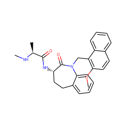 CN[C@@H](C)C(=O)N[C@H]1CCc2ccccc2N(Cc2c(OC)ccc3ccccc23)C1=O ZINC000096285034