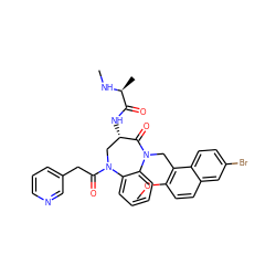 CN[C@@H](C)C(=O)N[C@H]1CN(C(=O)Cc2cccnc2)c2ccccc2N(Cc2c(OC)ccc3cc(Br)ccc23)C1=O ZINC000096285537