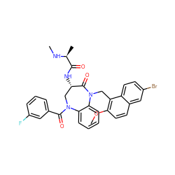 CN[C@@H](C)C(=O)N[C@H]1CN(C(=O)c2cccc(F)c2)c2ccccc2N(Cc2c(OC)ccc3cc(Br)ccc23)C1=O ZINC000096285525