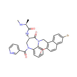 CN[C@@H](C)C(=O)N[C@H]1CN(C(=O)c2cccnc2)c2ccccc2N(Cc2c(OC)ccc3cc(Br)ccc23)C1=O ZINC000096285527