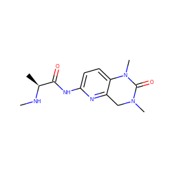 CN[C@@H](C)C(=O)Nc1ccc2c(n1)CN(C)C(=O)N2C ZINC000143081210