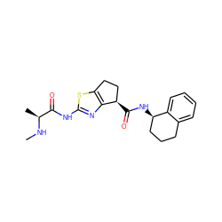 CN[C@@H](C)C(=O)Nc1nc2c(s1)CC[C@H]2C(=O)N[C@@H]1CCCc2ccccc21 ZINC000045245227