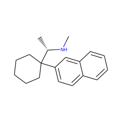 CN[C@@H](C)C1(c2ccc3ccccc3c2)CCCCC1 ZINC000066098613