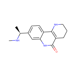 CN[C@@H](C)c1ccc2c3c(c(=O)[nH]c2c1)CCCN3 ZINC000118734588