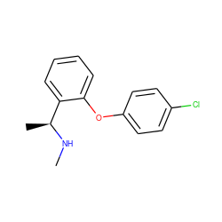 CN[C@@H](C)c1ccccc1Oc1ccc(Cl)cc1 ZINC000033976241