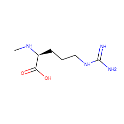 CN[C@@H](CCCNC(=N)N)C(=O)O ZINC000001995987