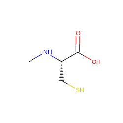 CN[C@@H](CS)C(=O)O ZINC000004280685