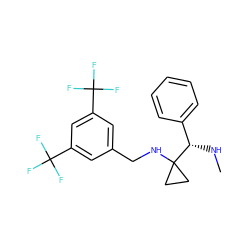 CN[C@@H](c1ccccc1)C1(NCc2cc(C(F)(F)F)cc(C(F)(F)F)c2)CC1 ZINC000027727099