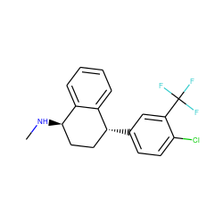 CN[C@@H]1CC[C@@H](c2ccc(Cl)c(C(F)(F)F)c2)c2ccccc21 ZINC000029320572