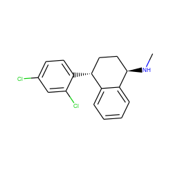 CN[C@@H]1CC[C@@H](c2ccc(Cl)cc2Cl)c2ccccc21 ZINC000029322108