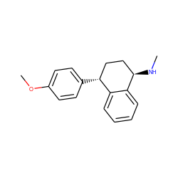 CN[C@@H]1CC[C@@H](c2ccc(OC)cc2)c2ccccc21 ZINC000029323734