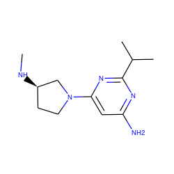 CN[C@@H]1CCN(c2cc(N)nc(C(C)C)n2)C1 ZINC000114198132