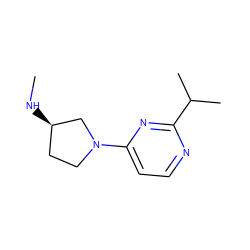 CN[C@@H]1CCN(c2ccnc(C(C)C)n2)C1 ZINC000299831307