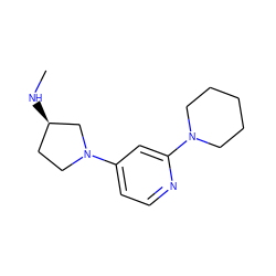 CN[C@@H]1CCN(c2ccnc(N3CCCCC3)c2)C1 ZINC000299866430