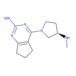 CN[C@@H]1CCN(c2nc(N)nc3c2CCC3)C1 ZINC000116676415