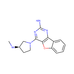 CN[C@@H]1CCN(c2nc(N)nc3c2oc2ccccc23)C1 ZINC000073158759