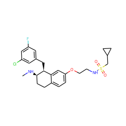 CN[C@@H]1CCc2ccc(OCCNS(=O)(=O)CC3CC3)cc2[C@@H]1Cc1cc(F)cc(Cl)c1 ZINC000199681327