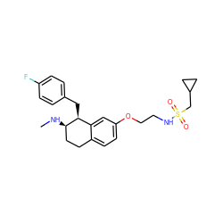 CN[C@@H]1CCc2ccc(OCCNS(=O)(=O)CC3CC3)cc2[C@@H]1Cc1ccc(F)cc1 ZINC000199681399