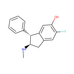 CN[C@@H]1Cc2cc(F)c(O)cc2[C@H]1c1ccccc1 ZINC000013642488