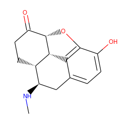 CN[C@@H]1Cc2ccc(O)c3c2[C@H]2[C@@H](O3)C(=O)CC[C@H]21 ZINC000049036082