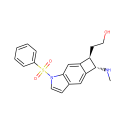 CN[C@@H]1c2cc3ccn(S(=O)(=O)c4ccccc4)c3cc2[C@H]1CCO ZINC001772649604